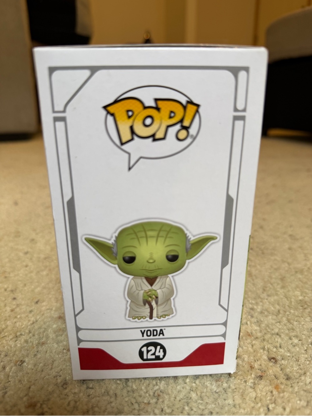 Funko Pop Star Wars Yoda #124 Gold Chrome 2019 Galactic Convention Exclusive - Picture 3 of 6